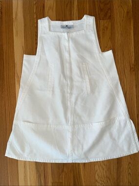 Courreges Paris Cotton Mini Dress White Size 42 Large